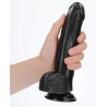 Real Rock Ultra Skin Gode Curved RealCock 17 x 4.3cm Noir
